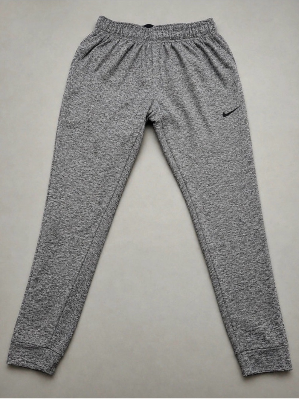 Nike women’s Gray Heather Joggers with Black Swoosh